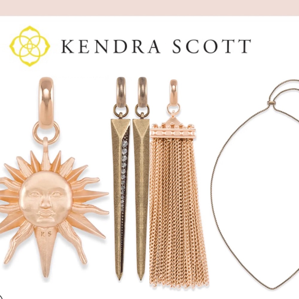 3 in 1 necklace Kendra Scott Sun & Tassel charms - Picture 5 of 5